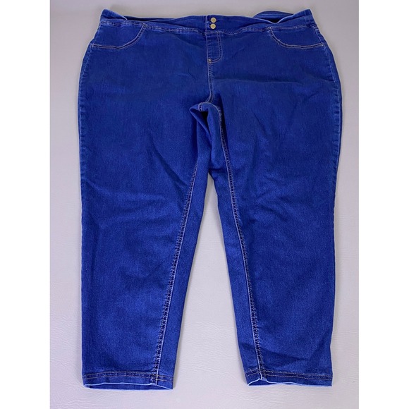 Terra & Sky Denim - Terra & Sky Jeggings‎ Jeans Women's Plus 5X 32W-34W Blue Medium Wash Skinny EUC